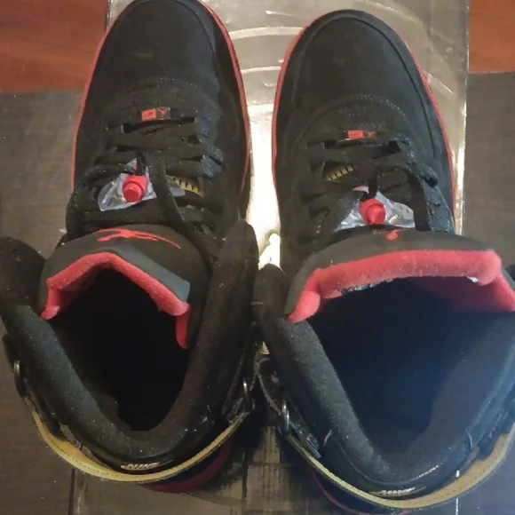 Air Jordan 5 Retro Fusion (AJF 5) Rare (2008) Fusion Red Mens 12 W/OG BOX EUC - Picture 6 of 13